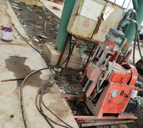 明光设备基础下沉注浆